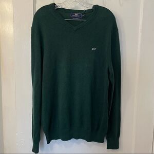 Vineyard Vines Lightweight Heathered V-Neck Cashmere Blend Sweater